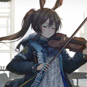 Amiya playing the Violin